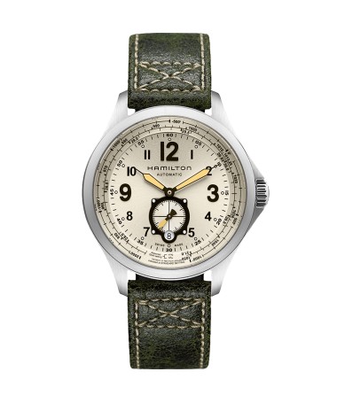 Orologio Hamilton - Khaki Aviation -  Khaki QNE - Automatico - Acciaio Zaffiro H76655723