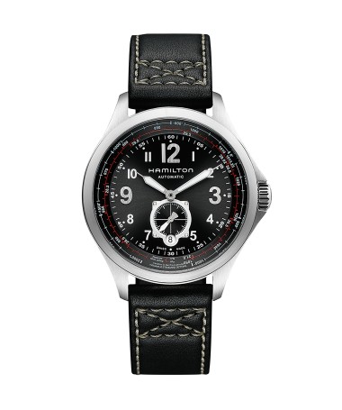 Orologio Hamilton - Khaki Aviation -  Khaki QNE - Automatico - Acciaio Zaffiro H76655733