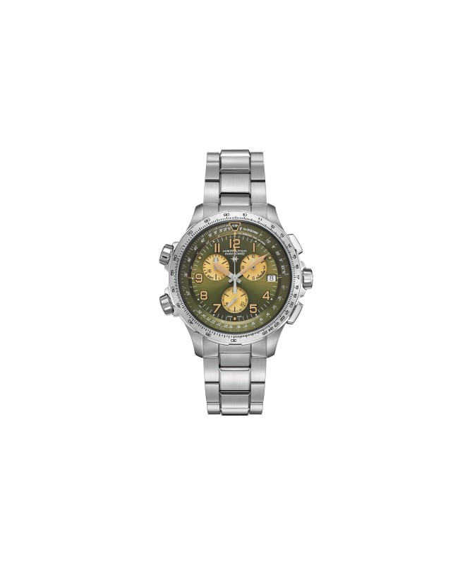 Orologio Hamilton - Khaki Aviation -  Khaki X-Wind - Quarzo - Acciaio Zaffiro H77932160