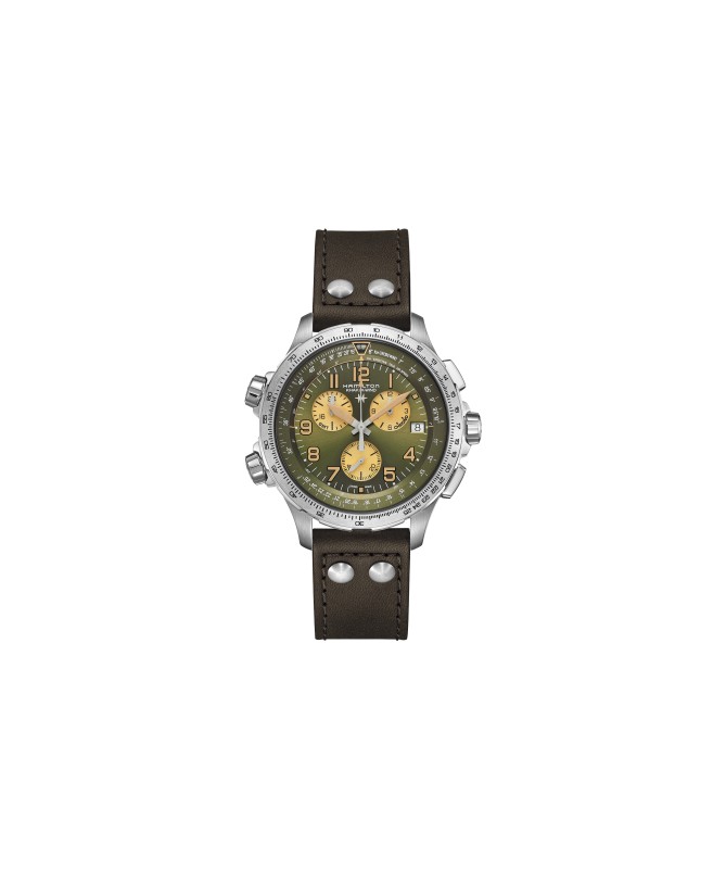 Orologio Hamilton - Khaki Aviation -  Khaki X-Wind - Quarzo - Acciaio Zaffiro H77932560