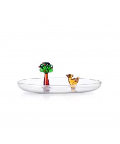 Piatto 20cm cerbiatto-melo - Ichendorf Alessandra Baldereschi borosilicato