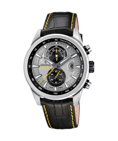 OROLOGIO FESTINA TIMELESS CHRONOGRAPH F20695/4 GRIGIO CINGHIA PELLE, UOMO